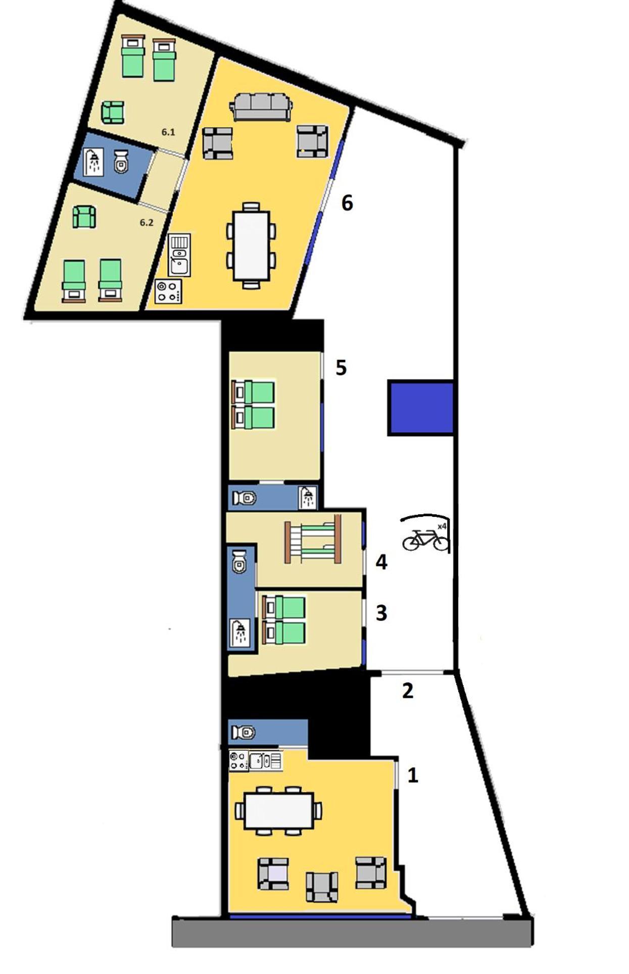 Villa Het Oplaadpunt: Bed, Bike, Hike, 8-12 P. Diksmuide Esterno foto